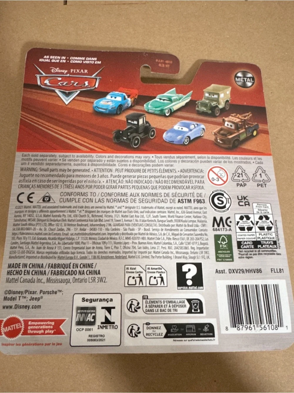Disney Pixar Cars Marilyn Die-Cast Vehicle Toy Car New In Package Mattel